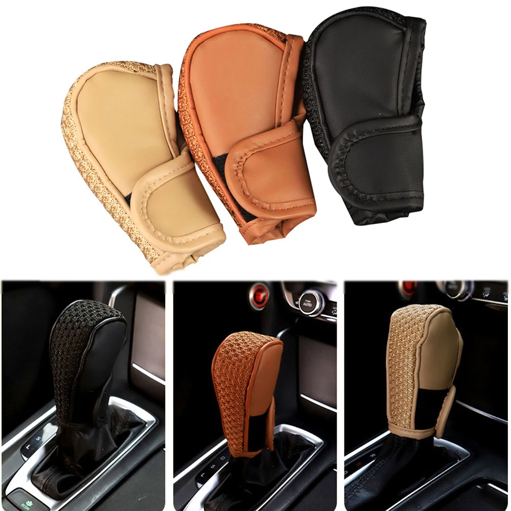 Car Handbrake Cover Vehicles Interior Decor Accessories Handbrakes Protective Covers Comfortable Grip Auto-Shift Gear Cover