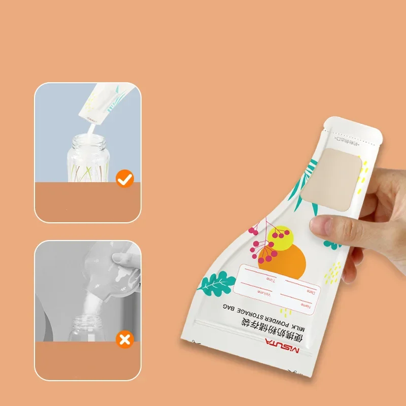 Powdered Milk Bags Portable Disposable Sealed Fresh Bag Powder Storage Bags Dispensing Powdered Milk Boxes Outdoor Travelling 2