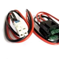 DC power cord 13.8V 30A 1m with interphone fuse ICOM IC-7600 IC-7000 Kenwood TS-590S TS-480SAT Yaesu FT-2000 FT450