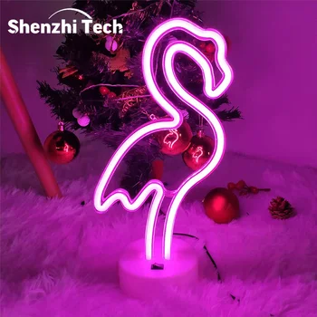 Flamingo LED Neon Sign – Pink Tropical Wall Decor