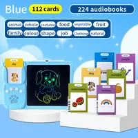 2 in 1 Talking Flash Cards Early Toys Preschool Learning Reading Machine LCD Drawing Board Graffiti Sketchpad Toys Montessori 1