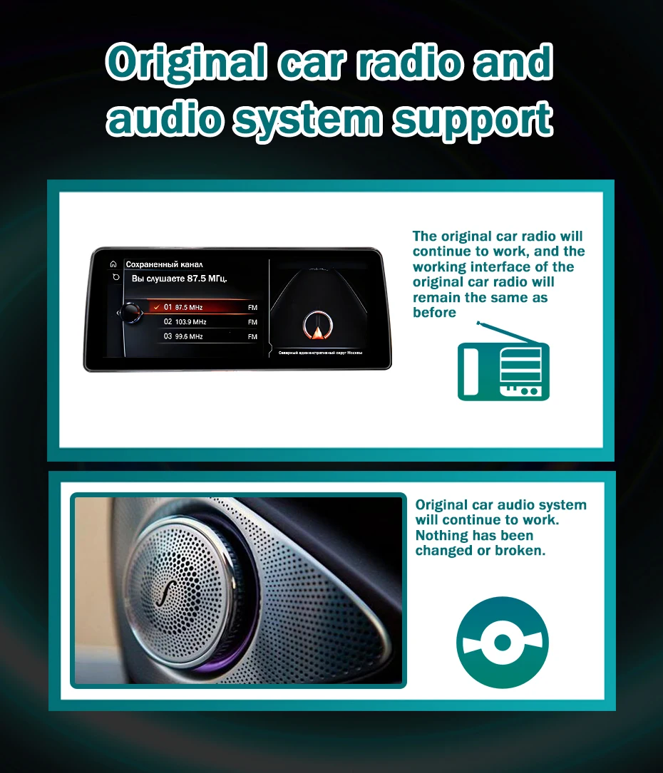 Android 15 Auto Wireless Carplay Autoradio 1920*720P Multimedia-Bildschirm für BMW 7er Serie F01 F02 2009-2015 Stereo Autoradio 2 DIN – Detail 18