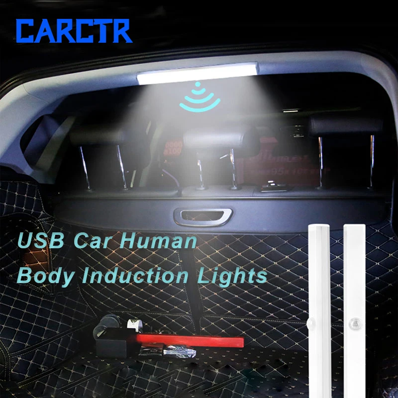 CARCTR Night Light Car Roof Led Lamp 3 Modes Wireless Human Body