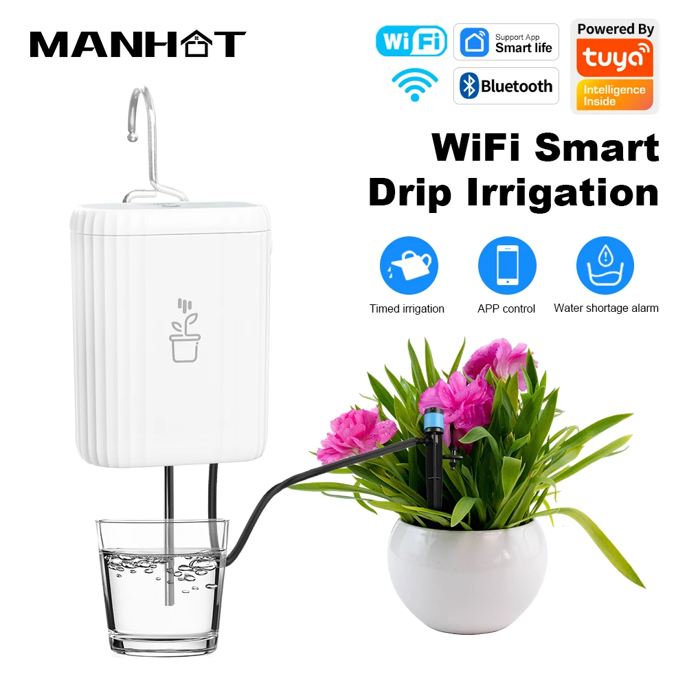 ระบบให้น้ำอัจฉริยะ WiFi ควบคุมผ่านแอป สำหรับสวนและต้นไม้