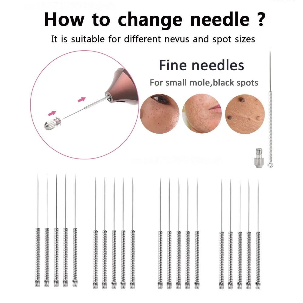 100/50pcs Plasma Pen Replace Needles Tip For Skin Dark Spot Remover Mole Tattoo Removal Machine Face Beauty Care Tool Parts