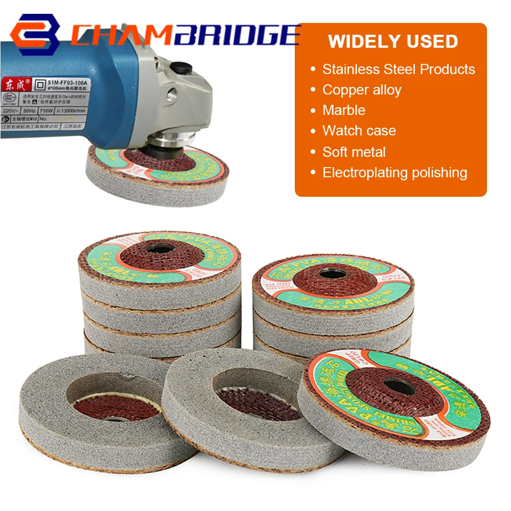1pc 4inch Pva Polishing Wheel Abrasives Grinding Disc For Marble,tile
