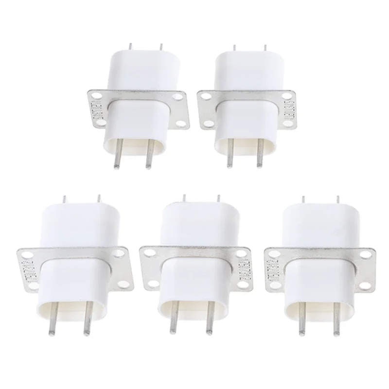 5Pcs 100% New Electronic Microwave Oven Magnetron 4 Filament Pin Sockets Converter Home microwave oven spare parts