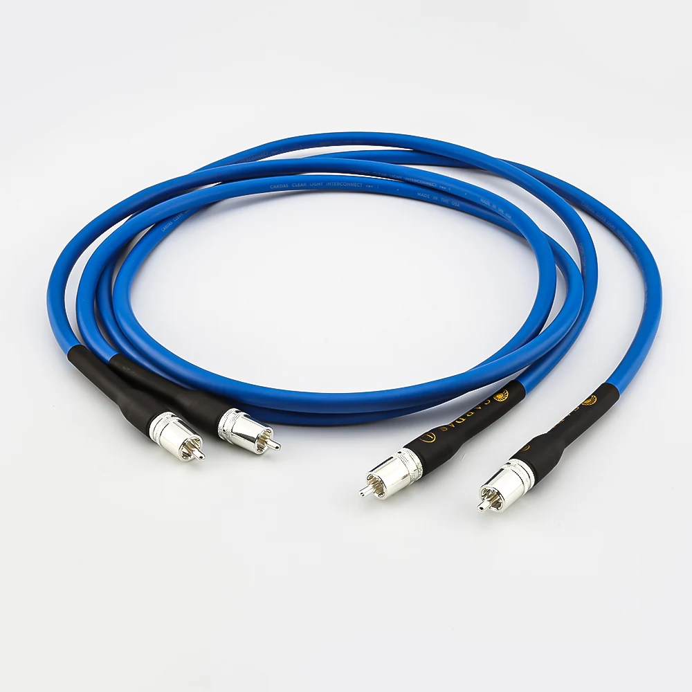 Cardas Clear Light Rca Interconnect Audio Cable Con Card Silver Plated Rca Maschio Plug Hifi Audio Rca Cable