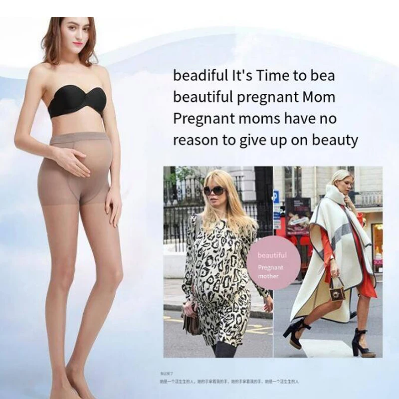 Maternity Pantyhose Pregnancy Tights Over the Belly Solid Breathable Maternity Tights Stocking 6