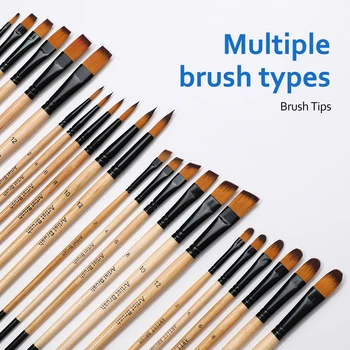 BOMEIJIA Paint Brush - 6pcs Premium Quality Art Painting Brushes for Artists And Home Use 1