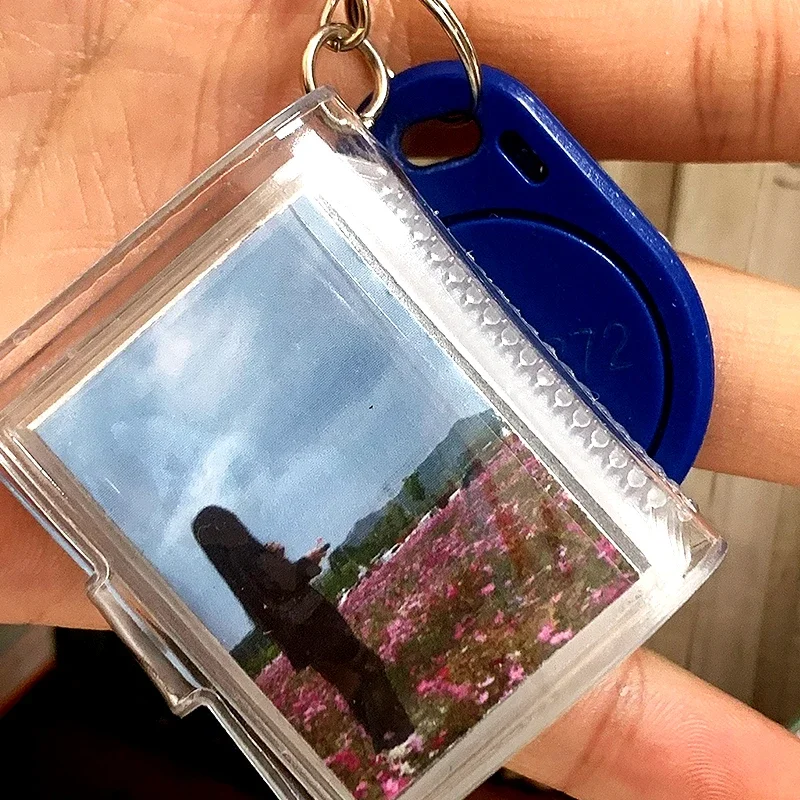 Custom Photo Keychain - Personalized Mini Album Holds 5 Or 10 Pictures, Laser Engraved Gift