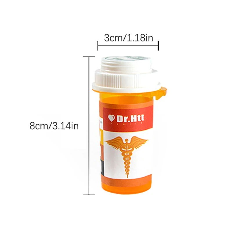 Compact 50ML Push-Down & Turn Plastic Storage Jar
