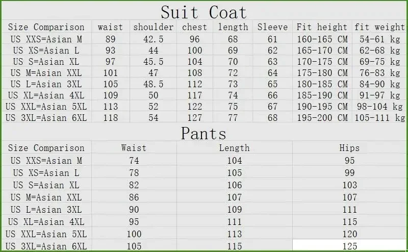 Men's Business Casual Solid Color Suits Male Two Button Blazers Jacker Coat Trousers Pants mens suit