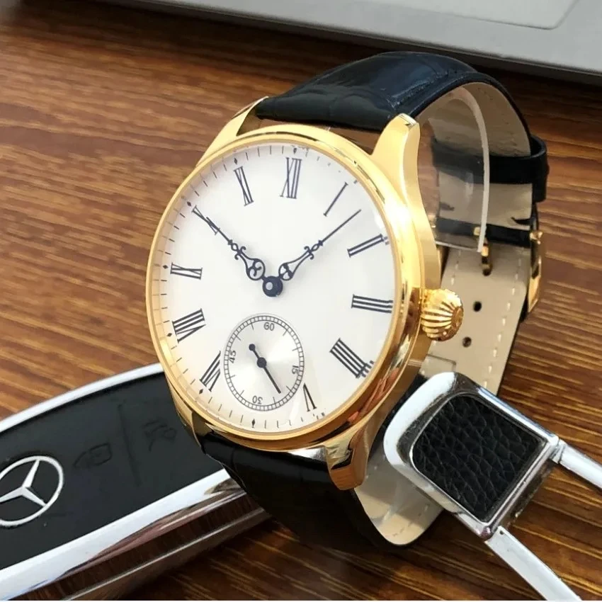 

44mm No Logo Tianjin ST3621 Mechanical Hand Wind Movement 316L Stainless Steel Case Pilot's Man Watch GR13-8