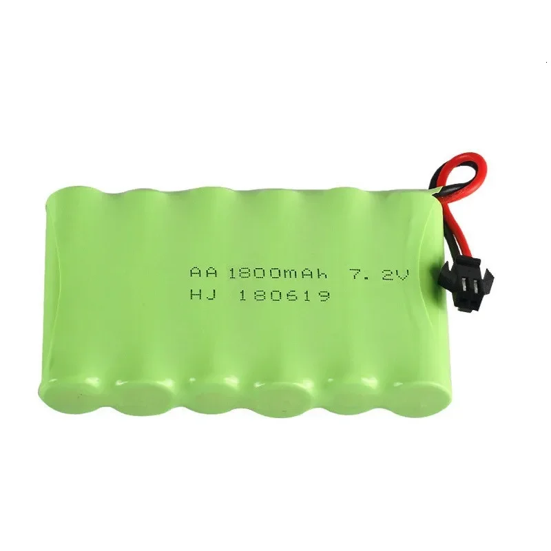 Batterie NiMH 7.2V 1800mAh pour RC Voiture Bateau Réservoir Robot
