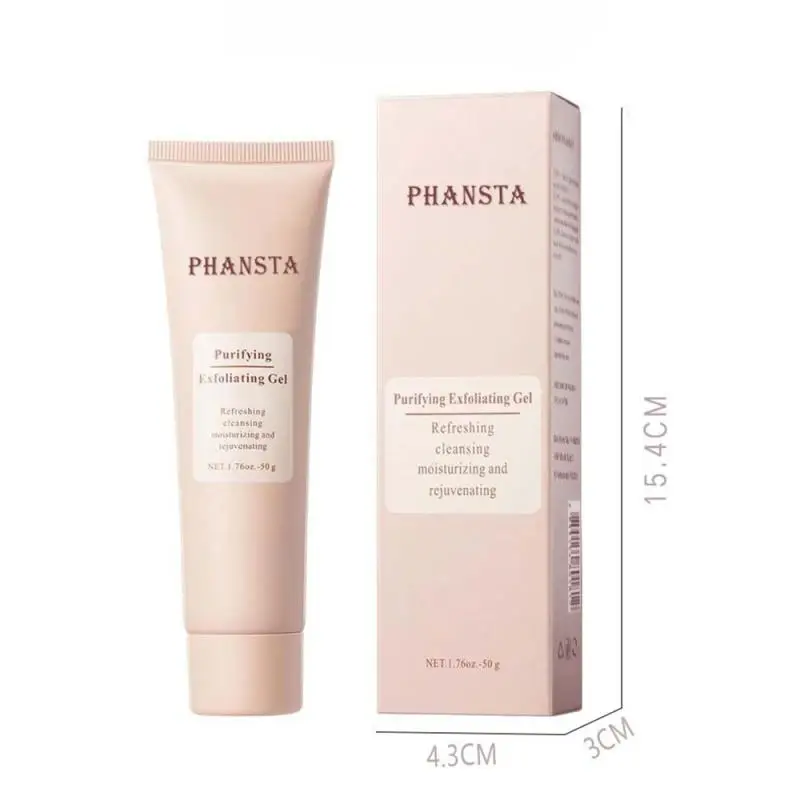 Purifying Exfoliating Gel Gentle Exfoliating Facial Cleanser Facial Scrub Moisturizing Nourishing Repair Cleans Dirt Oils 1PC For Facial Scrub Balls Tanning Spray