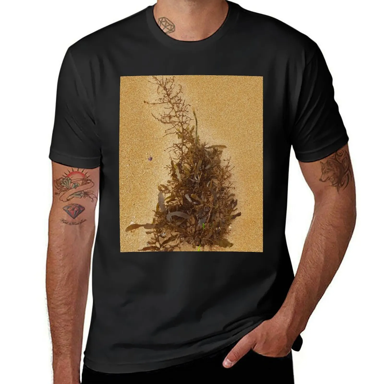 

Seaweed On Sand T-Shirt shirts graphic tees summer tops mens clothing