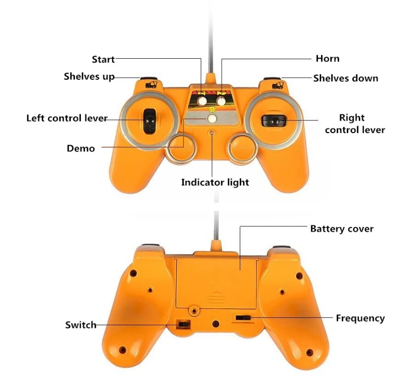 Double E E521 RC Forklift TruckLifting Crane 10CH Remote Control Electric Car Toy Engineering Vehicle model Toys for Children 6