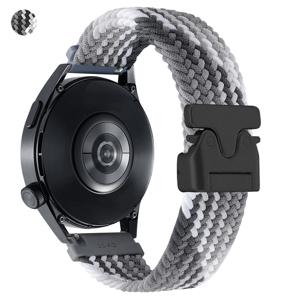 Nylon Braided Smartwatch Bracelet – 20mm/22mm Sports Strap