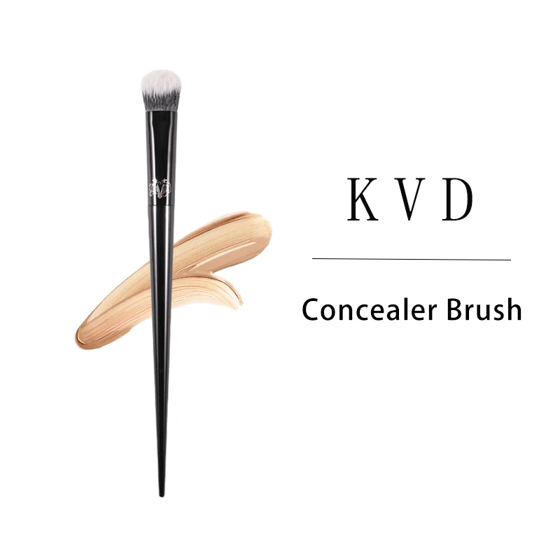 Kat Von D- Makeup Brush 35 Concealer Brush Soft Fiber Hair Elegant Black Handle Brand Makeup Brushes for Woman 3