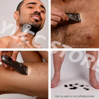 Intimate Pubic Hair Removal for Men Electric Groin Trimmer Male Shaver for Sensitive Areas Waterproof Safety Razor Nose Hair 2