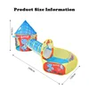 Portable Children's Tent Beach Toys Cartoon Ball Pool Kids Tent 3 in 1 Pop-up Tent Play House Outdoor Child Teepee Toy Tents 6