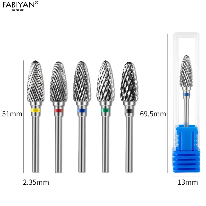 Nail Art Drill Bit Stainless Steel Cone Tools Gel Removal Polishing Cuticle Clean Machine Nail Art Grinding Head Tools