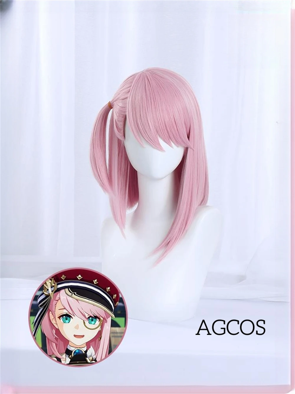 

AGCOS Game Genshin искусственный женский парик Шарлотта Рождественские парики для ролевых игр