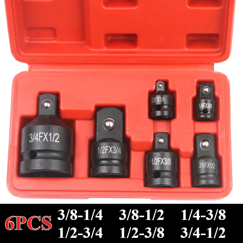 Buchse Konverter Adapter 1/2 bis 3/8 3/8 bis 1/4 3/4 bis 1/2 Luftschlüssel Gelenke Ratsche Antrieb Adapter Buchse Adapter Reparatur Werkzeuge – Detail 7