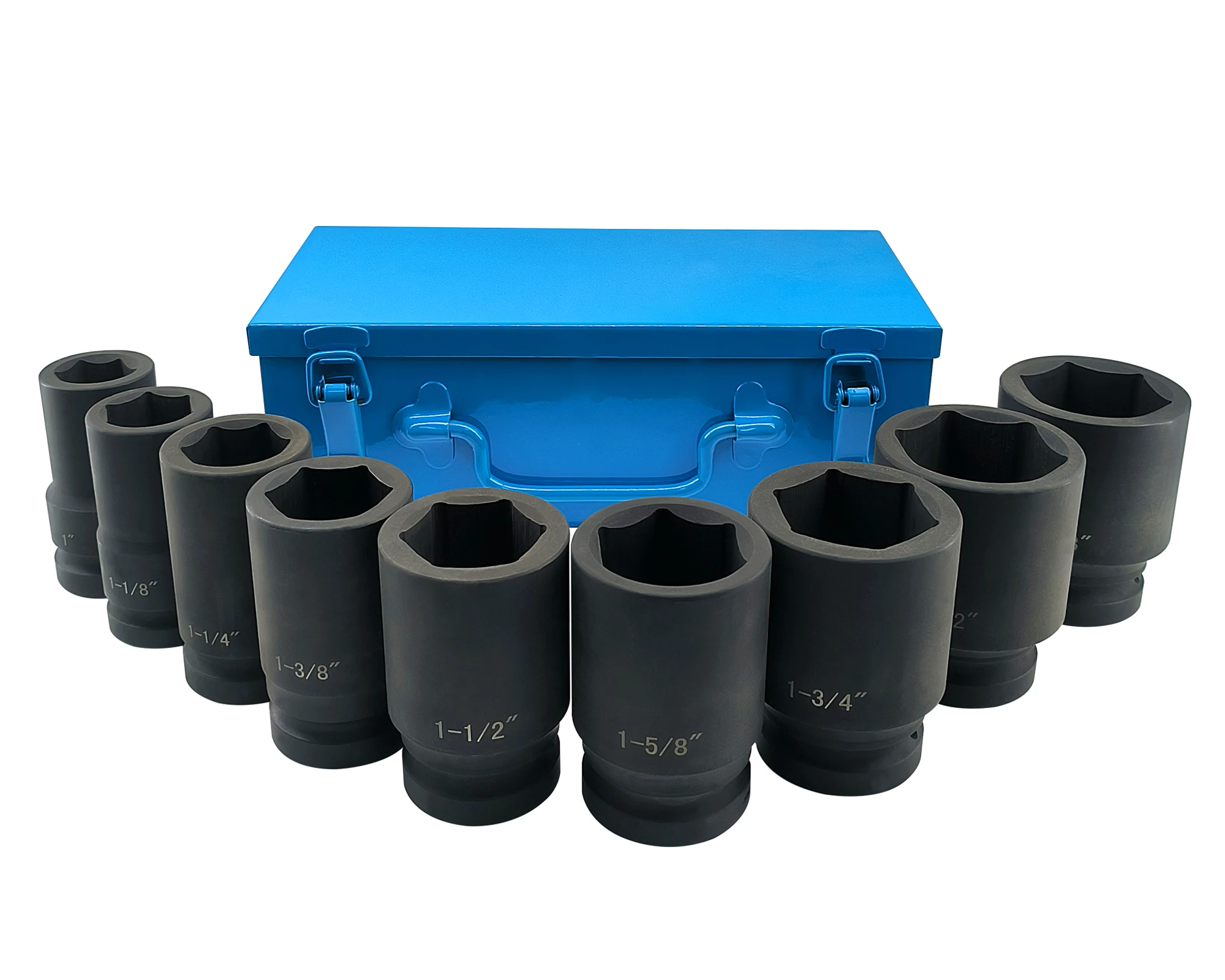 1 Inch Drive Deep Impact Socket Set, 9 Pieces Jumbo Impact Socket Sets ...