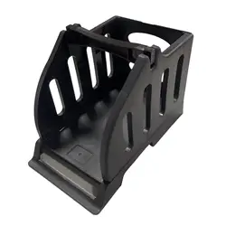 Detachable Shipping Label Holder for Retail and Delivery Solutions (Black)