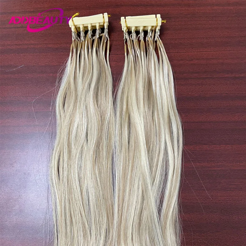 6D Hair Extension 100% Real Human Hair Extension Straight Brazlian Fusion Human 2nd Generation 5 Rows 6D Virgin