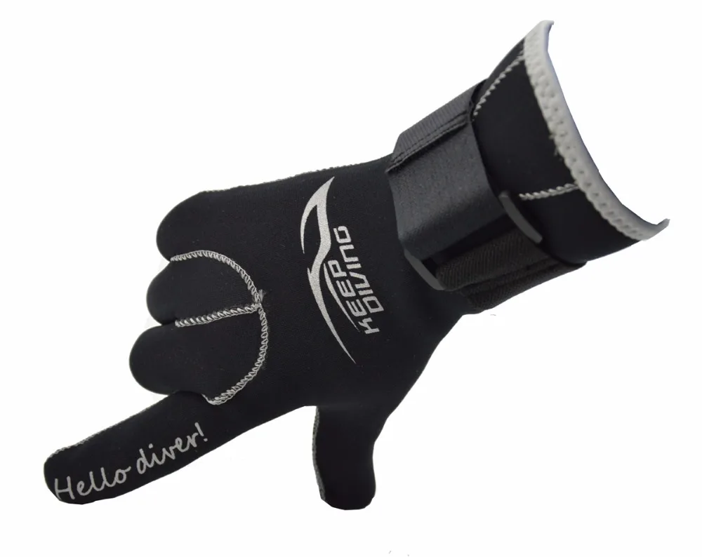 KEEP DIVING 3MM Genuine Neoprene Gloves Anti Scratch and Keep Warm for Scuba Diving Winter Swim Spearfishing Kayaking Surfing 2