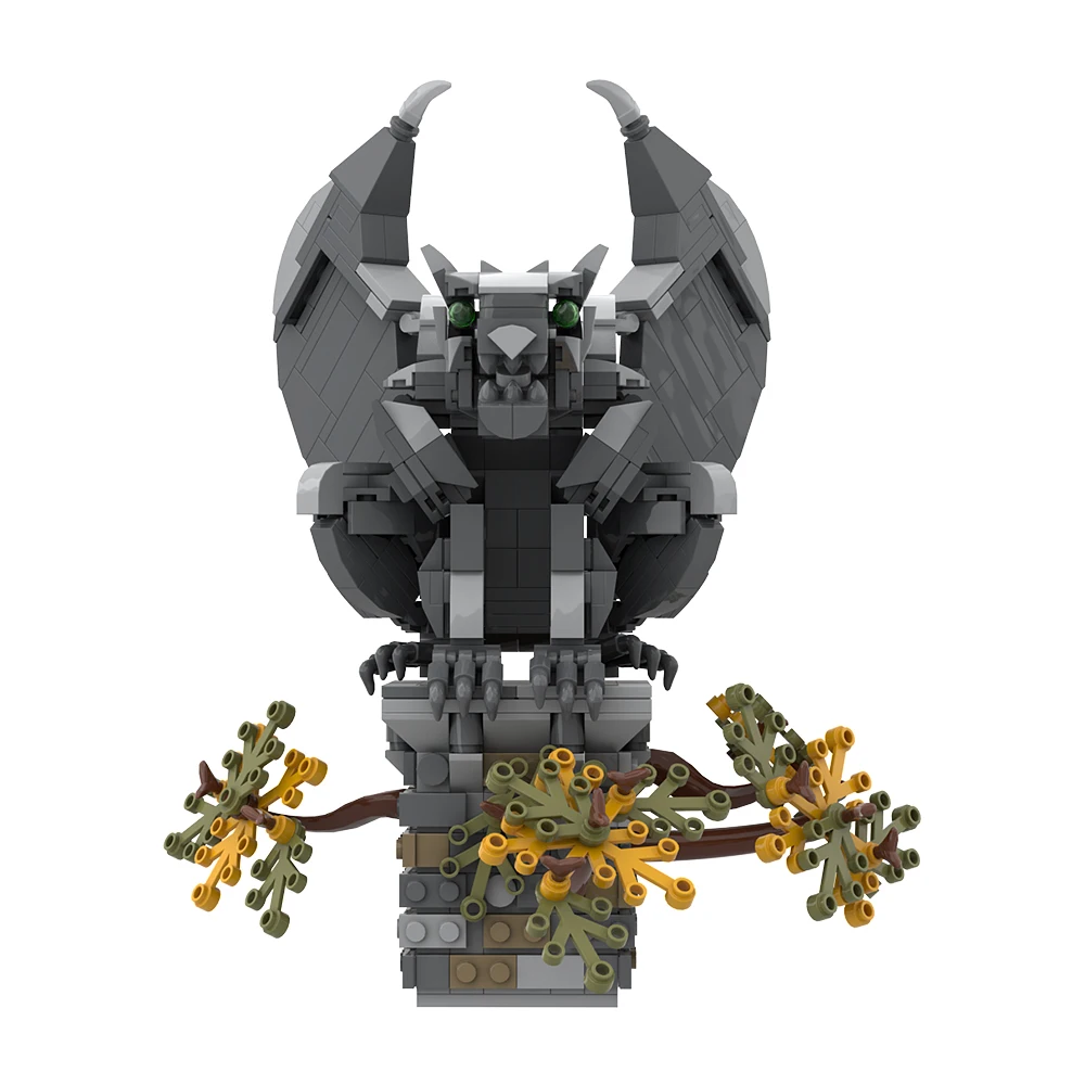 

MOC Mythicals-Creatures V Winged Animal Model Building Blocks Gargoyleedss Stone Statue Monsters Characters Bricks Toy kids Gift