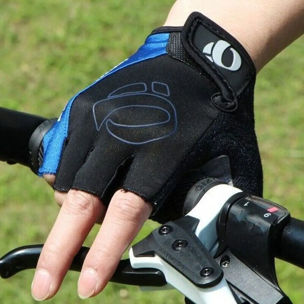 High Quality Half Finger Cycling Gloves Fingerless Silicone Padded Riding Gloves Breathable Elasticity Sports Gloves Men 4