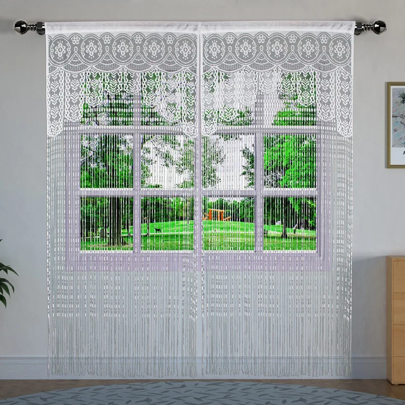 Cortina De Macramé Bohemia Tejida A Mano - Para Puertas, Divisor De Habitación O Fondo De Bodas - Decoración Boho Chic