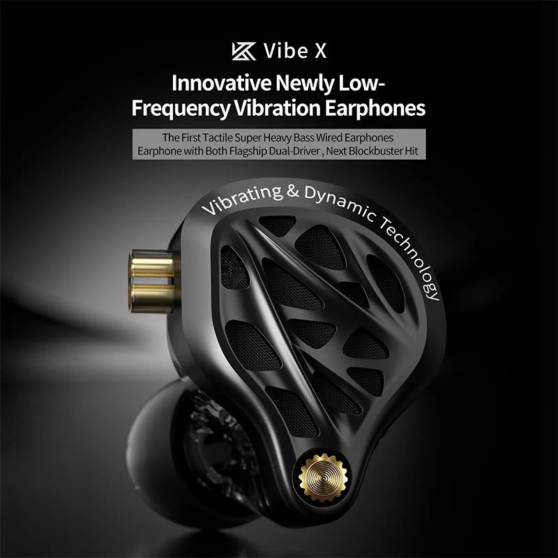 รูปสินค้า หูฟังเสียงเบส HiFi ไดรเวอร์ 13 มม. KZ Vibe X
