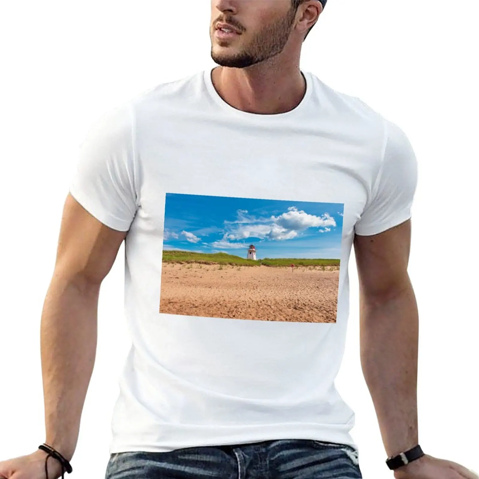 

Covehead Harbour Lighthouse T-Shirt kawaii clothes shirts graphic tees Men's t shirts