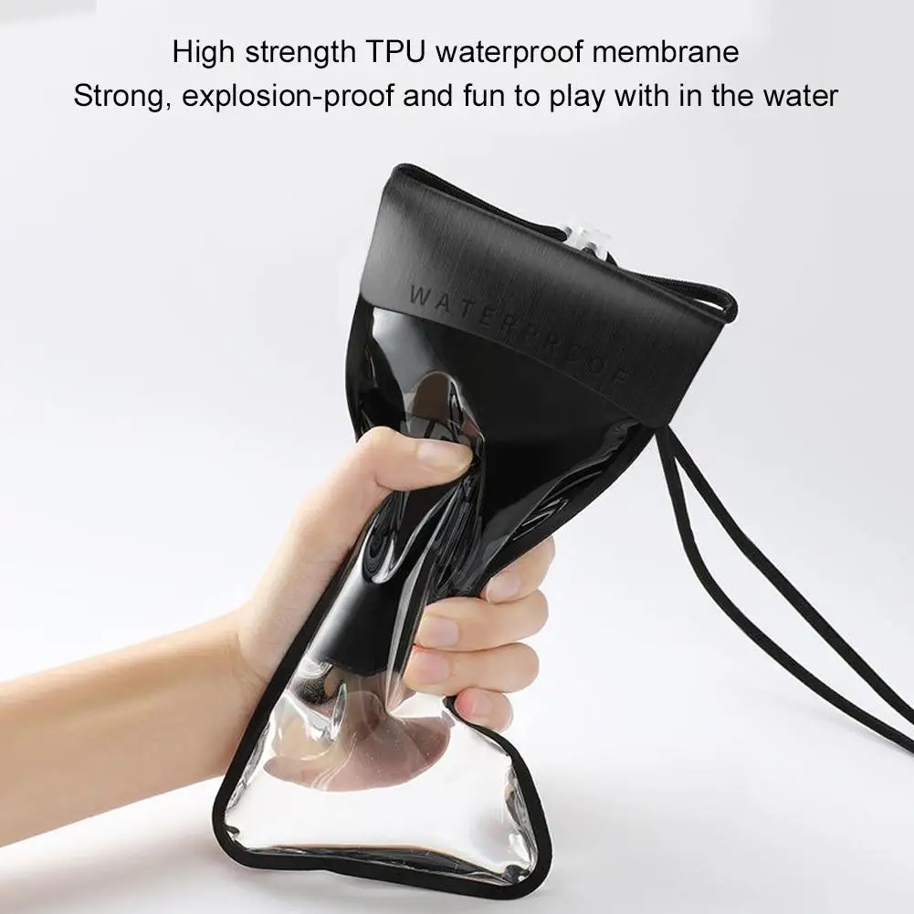 Universal Waterproof Mobile Phone Case Diving Surfing Underwater Dry Phone Pouch Storage Bag Crossbody Bag Cover Swimming P I5X4 15m hd underwater camera 5 mega pixel visual fishing device ip67 waterproof mobile phone tablet 8led illuminated fish finder