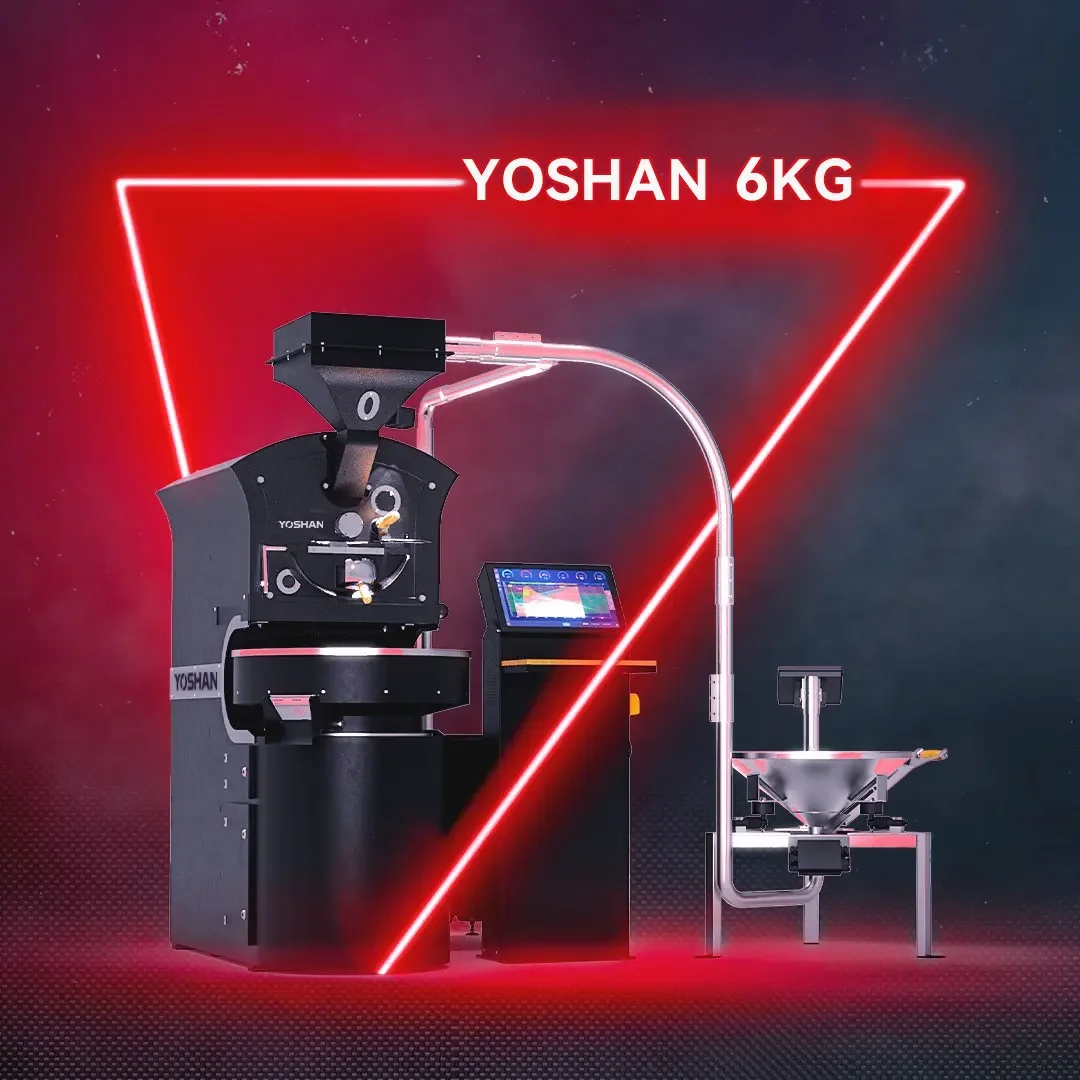 Factory Yoshan Giesen Sample Tostadora De Cafe Industrial Commercial 6Kg 10Kg 12Kg Coffee Bean Roasting Coffee Roaster Machine