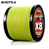 Ghotda Colorful Japanese Braided Fishing Line 0.14-0.5m Multifilament Carp Fishing Line 8 Strands 100m 300m 500m 1000m 1