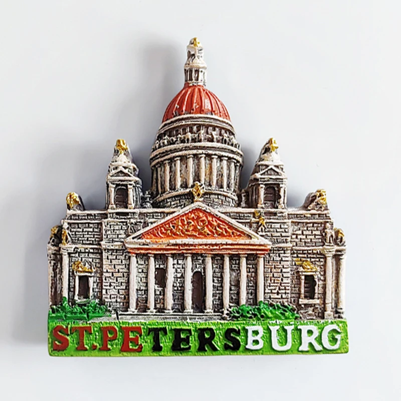 

Russia Travelling Souvenirs Saint Petersburg Fridge Magnets Saint Isaac's Cathedral Refrigertor Stickers Ornaments Wedding Gifts