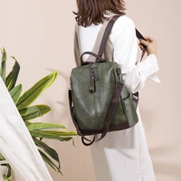 Female Backpack Multifunction PU Leather School Bag Women Shoulder Bag Travel Back Pack Mochila Feminina - Image 5