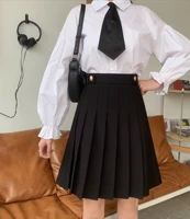 Jk Large Size Double Pocket Medium and Long Pleated Skirt Girl Summer High Waist A-line College Versatile Age-reducing Skirts - Image 4