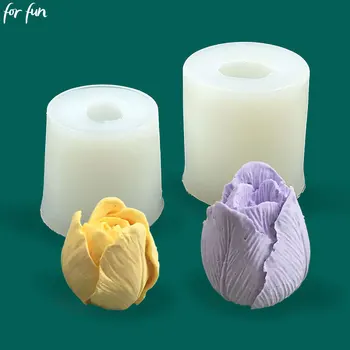 3D Tulip Candle Mold 1
