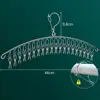 Windproof Clothes Drying Hanger Clothing Rack 10 Clips Stainless Steel Sock Laundry Airer Hanger Underwear Socks Holder 6