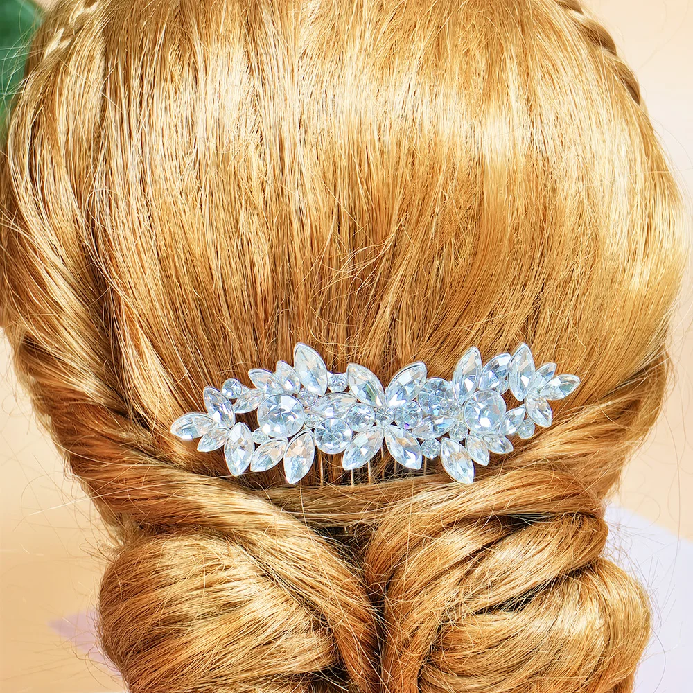 Dreamy Bridal Crystal hair Comb for Wedding