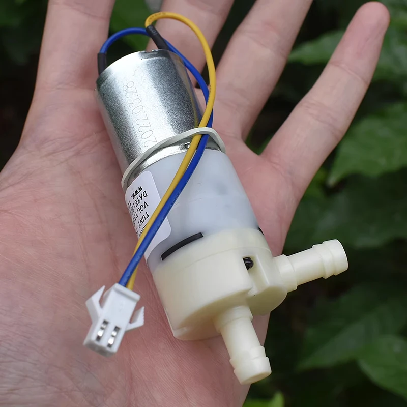 JSB2438293 미니 다이어프램 펌프(370 모터 포함) DC 12V/18V/24V DIY 워터 디스펜서 기계용 자흡식 흡입