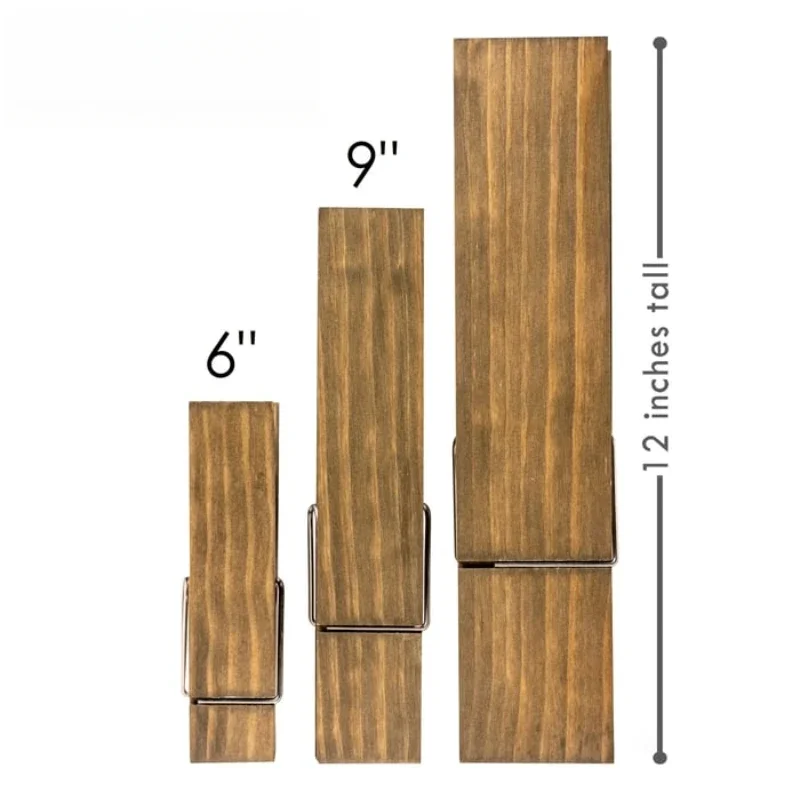Clothespin Bathroom Towel Holder Wooden Giant Towel Clip Wall Mounted Bathroom Holder Rural Style Large Clothespin Hook towel holder windproof clothespins