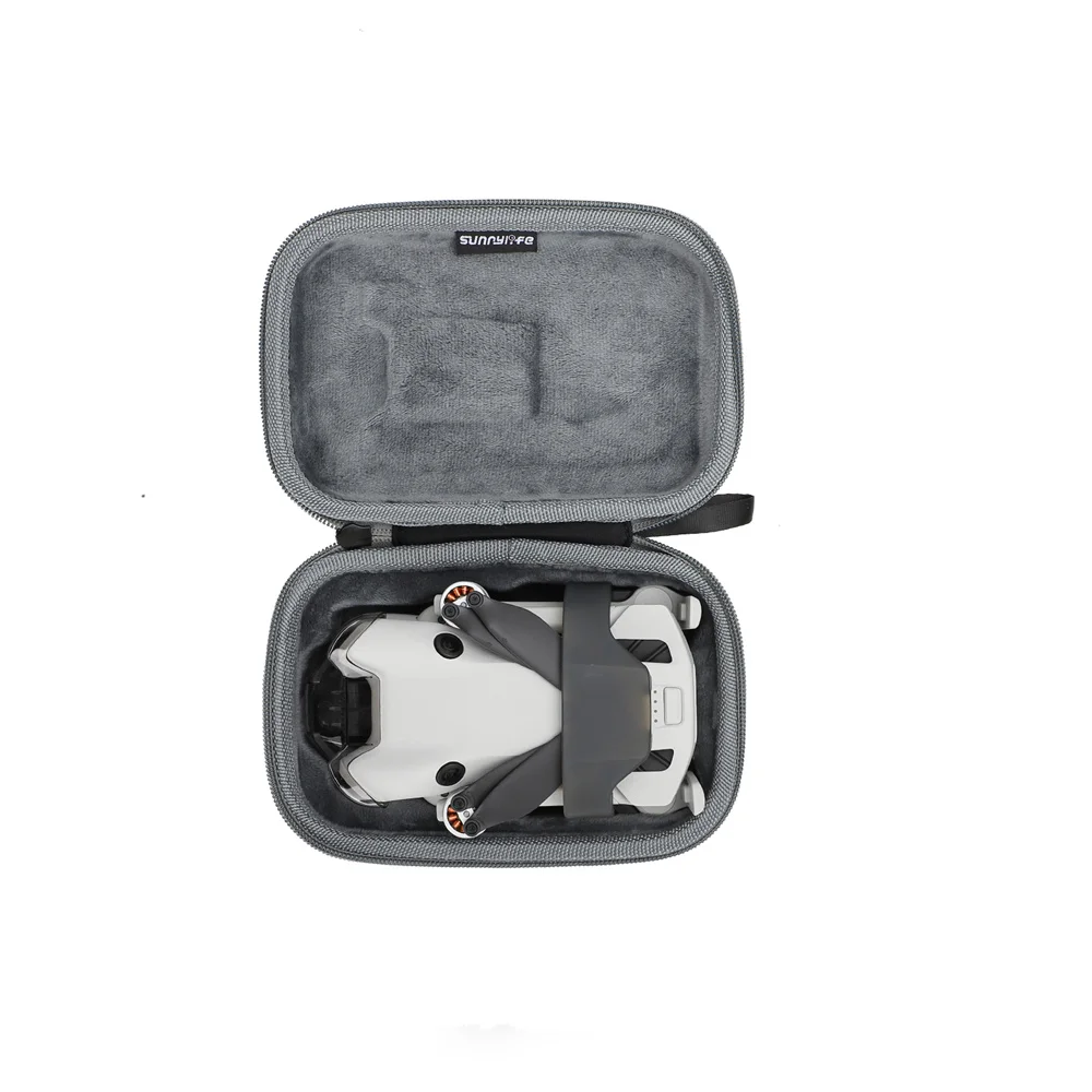 Gray Storage Bag For DJI Mini 4 Pro Case Portable Hard Nylon Carrying Hand Box Handle Body RC 1/2 RC-N1/N2 Remote Control Cover drone accessories drone storage bag drone storage case